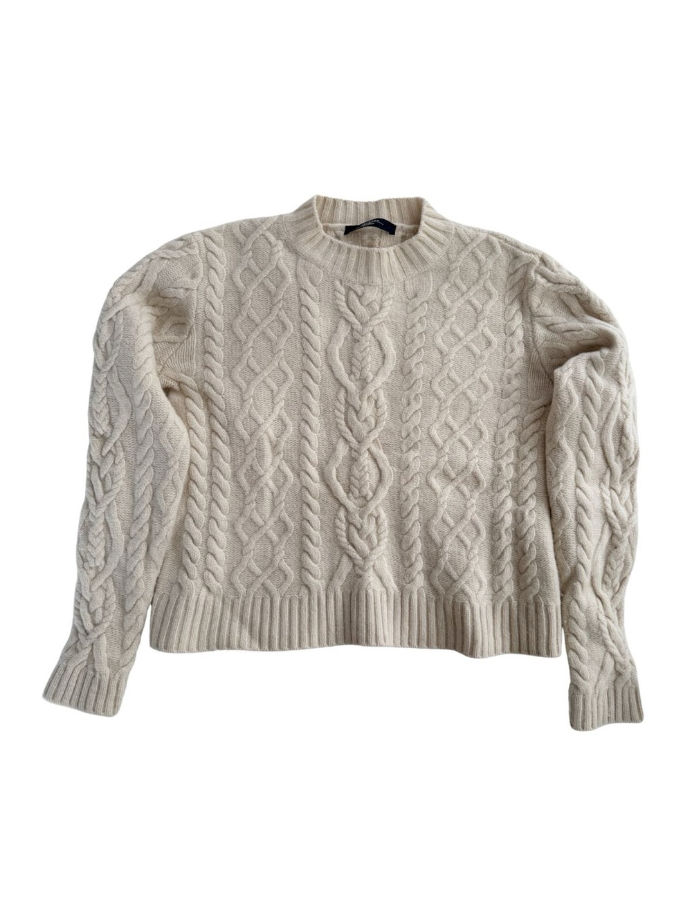 Weekend MaxMara Accordo Cable Knit Cream Sweater - Picture 6 of 7